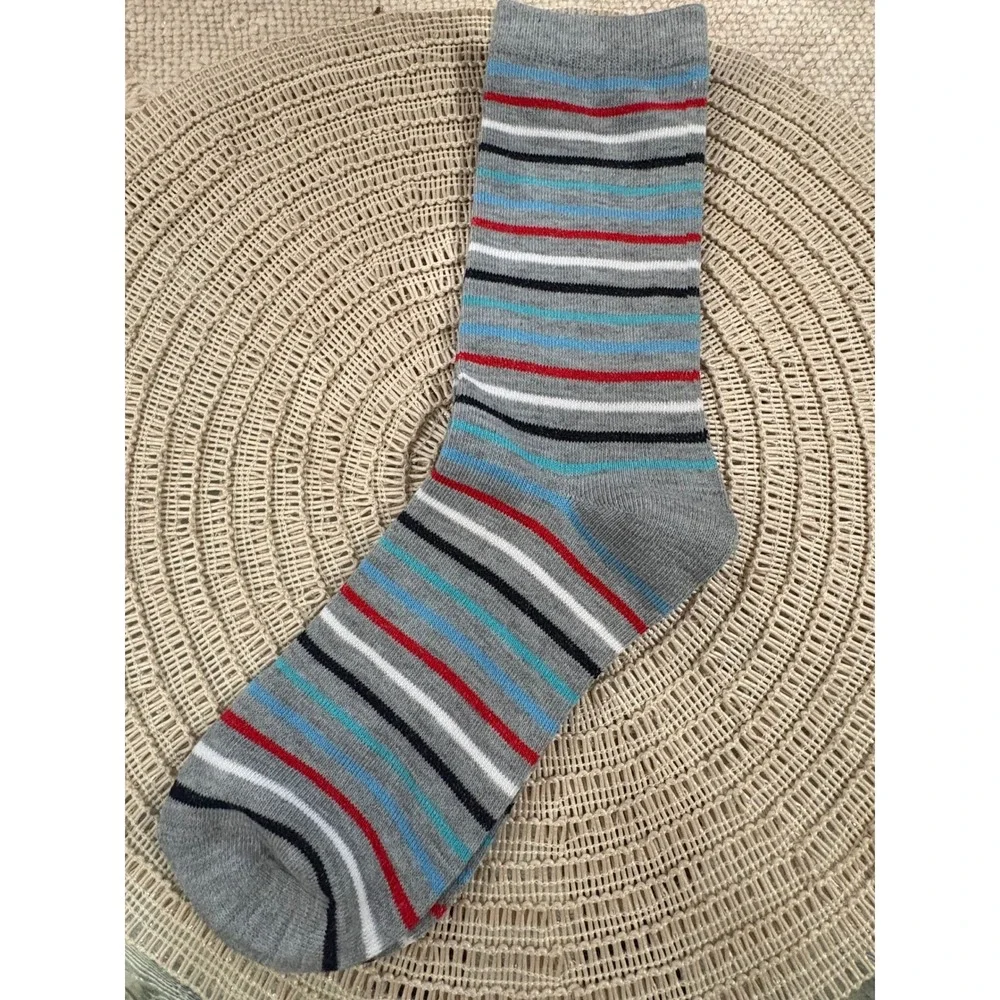The Smurfs‎ Crew Socks 3 Pairs Navy Blue Grey Naps Size 6-12